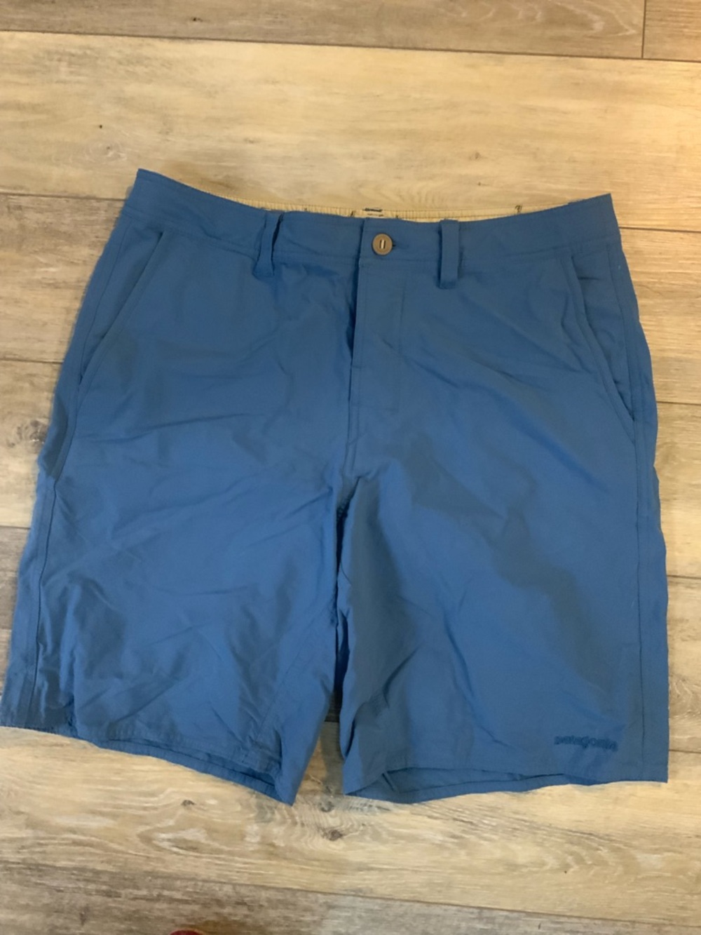 Patagonia Men's Slate Blue Flat-Front Shorts